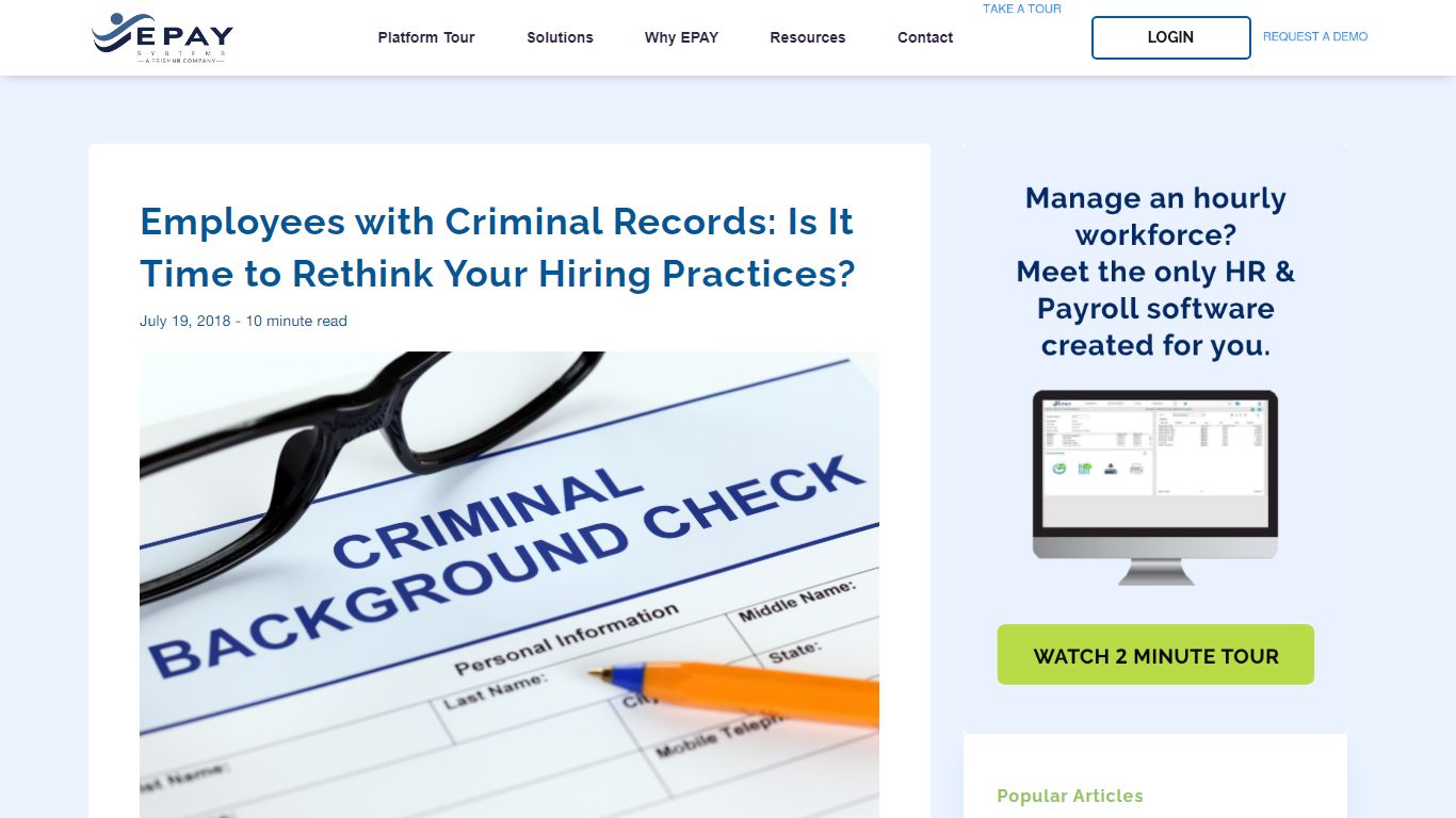Employees with Criminal Records: Is It Time to Rethink Your Hiring ...